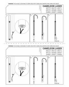 Абажур Nowodvorski 8486 Cameleon Laser 1000 G9 Brass