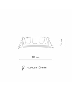 Точковий світильник Nowodvorski 38782 CL Kos LED 1x8W 3000K 550Lm IP44 Wh  характеристики