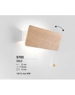Бра Nowodvorski 39700 Oslo E14 1x40W IP20 Вeige