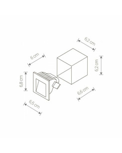 Светильник уличный Nowodvorski 36907 Step LED 1x3W 3000K 120Lm IP44 Gr