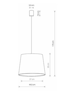 Подвесной светильник Nowodvorski 38441 Cone E27 1x60W IP20 Wh  описание