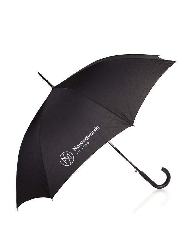 Зонтик трость с логотипом Nowodvorski Lighting черный