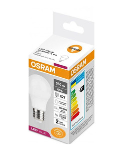 Лампа Osram 4058075623071 Led Value CL E27 6,5W/840 4000K 720Lm A60 230V FR