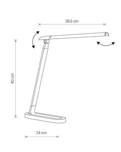 Настольная лампа Nowodvorski 8357 Chic LED 1x8W 3000K-6000K 400Lm IP20 Bl