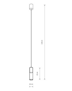 Подвесной светильник Nowodvorski 7868 Cylinder GU10 1x10W IP20 Bl