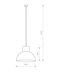 Підвісний світильник Nowodvorski 6510 Wors E27 1x60W IP20 Gr