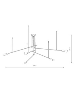 Люстра Nowodvorski 9127 Pile E27 5x60W IP20 Bl