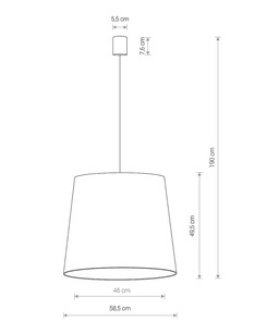 Підвісний світильник Nowodvorski 8440 Cone E27 1x60W IP20 Bl