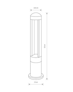 Світильник вуличний Nowodvorski 9507 Monterrey LED 1x9W 3000K 410Lm IP54 Bl