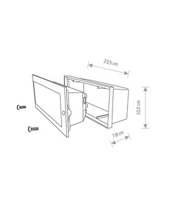 Светильник уличный Nowodvorski 4907 Ina E27 1x18W IP65 Gr