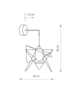 Бра Nowodvorski 8285 Gstar GU10 1x10W IP20 Bl