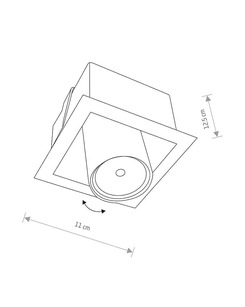 Точечный светильник Nowodvorski 8937 Eye mod GU10 1x35W IP20 Bl