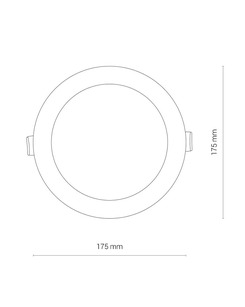 Точечный светильник Nowodvorski 8776 Kos LED 1x16W 4000K 1450Lm IP44 Wh