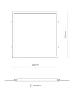 Светодиодная панель Nowodvorski 8456 Cl Itaka LED 10W 4000K 4200Lm IP20 Wh