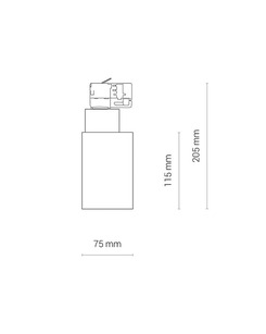 Трековий світильник Nowodvorski 8747 Ctls Nea LED 10W 4000K 3600Lm IP20 Wh