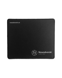 Коврик для мышки с логотипом Nowodvorski Lighting черный