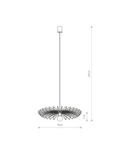 Підвісний світильник Nowodvorski 8873 Umbrella E27 1x60W IP20 Bl