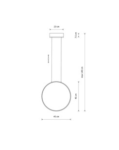 Подвесной светильник Nowodvorski 10810 Circolo LED S 1x18W 3000K 560Lm IP20 Bl