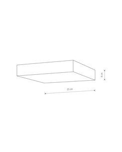 Стельовий світильник Nowodvorski 10435 Lid Square Led 1x35W 4000K 3150Lm IP20 Bl