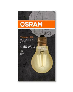 Лампочка Osram 4058075293298 Led Vintage 1906 E27 6.5W 2400K 725Lm IP20 Filament