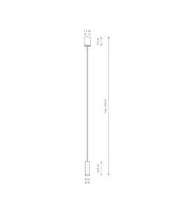 Підвісний світильник Nowodvorski 10764 Fourty S GU10 1x10W IP20 Wh