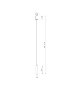 Підвісний світильник Nowodvorski 10772 Fourty M GU10 1x10W IP20 Brass