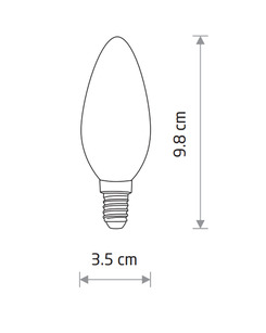 Лампочка Nowodvorski 10589 Bulb E14 1x6W 3000K 650Lm IP20