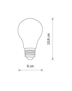 Лампочка Nowodvorski 10588 Bulb E27 1x10W 3000K 1100Lm IP20