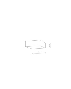Стельовий світильник Nowodvorski 10433 Lid Square Led 1x15W 4000K 1200Lm IP20 Bl