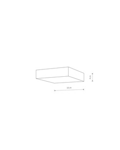 Потолочный светильник Nowodvorski 10434 Lid Square Led 1x25W 4000K 2000Lm IP20 Bl