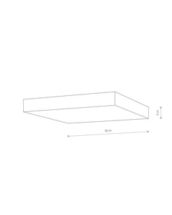 Потолочный светильник Nowodvorski 10436 Lid Square Led 1x50W 4000K 4500Lm IP20 Bl