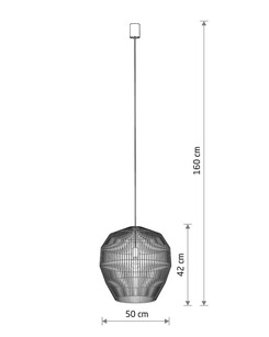 Підвісний світильник Nowodvorski 11167 Haiti M E27 1x25W IP20 Bl