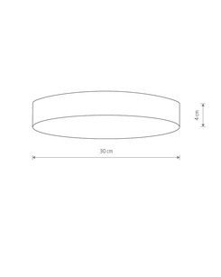 Стельовий світильник Nowodvorski 10414 Lid Round Led 1x50W 4000K 4600Lm IP20 Wh