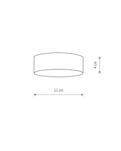 Стельовий світильник Nowodvorski 10415 Lid Round Led 1x15W 4000K 1200Lm IP20 Bl