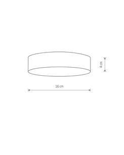 Стельовий світильник Nowodvorski 10416 Lid Round Led 1x25W 4000K 2000Lm IP20 Bl