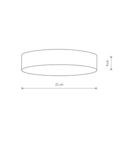 Потолочный светильник Nowodvorski 10417 Lid Round Led 1x35W 4000K 3150Lm IP20 Bl