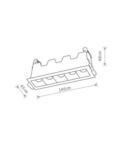 Точковий світильник Nowodvorski 10043 Mini Led 1x10w 4000K 660Lm IP20 Wh