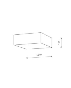 Потолочный светильник Nowodvorski 10428 Lid Square Led 1x15W 4000K 1300Lm IP20 Wh