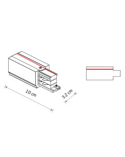 Соединитель Nowodvorski 8232 Ctls Power End Cap Left Wh