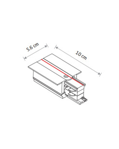 Соединитель Nowodvorski 8234 Ctls Recessed Power End Cap, Left IP20 Wh