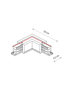 Соединитель Nowodvorski 8705 Ctls Power L Connector Wh