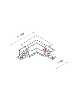 Соединитель Nowodvorski 8230 Ctls Recessed Power L Connector, Right IP20 Wh