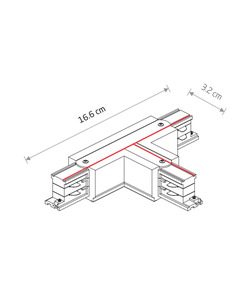 Соединитель Nowodvorski 8237 Ctls Power T Connector Left 2 T-l2 Bl