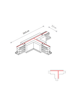 Соединитель Nowodvorski 8243 Ctls Power T Connector Left 1 T-l1 Wh