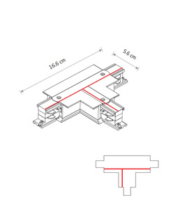 Соединитель Nowodvorski 8245 Ctls Recessed Power T Connector Right 1 T-r1 IP20 Wh