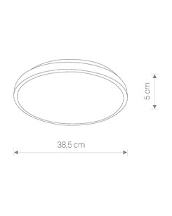 Светильник Nowodvorski 10977 Agnes Round LED Pro 1x22W 3000K 1800Lm IP44 Wh