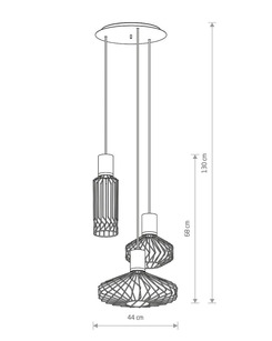 Підвісний світильник Nowodvorski 38863 Pico GU10 3x35W IP20 Bl