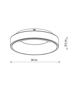 Потолочный светильник Nowodvorski 11200 Nikki Round Led 1x32W 3000K 2700Lm IP20 Wh