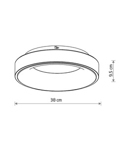 Потолочный светильник Nowodvorski 11210 Nikki Round Led 1x32W 4000K 2700Lm IP20 Bk