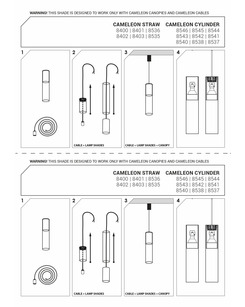 Абажур Nowodvorski 38543 Cameleon Cylinder M GU10 Transparent